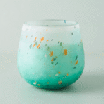 Green Glass Candle