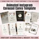 Animated Instagram Carousel Canva Template